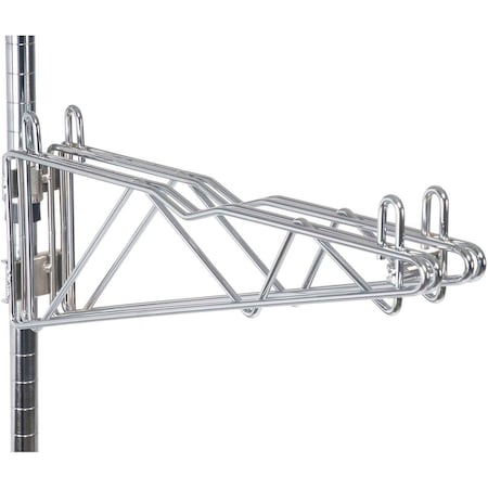 12 Double Adjustable Shelf Bracket, Chrome